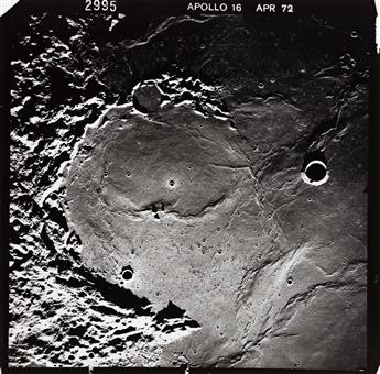 (TO THE MOON) A group of 12 photographs of the lunar surface, all apparently made by Apollo 16.